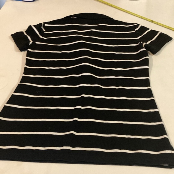 Converse black and white striped polo style collared shirt - Picture 10 of 10